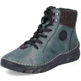 Rieker - Veterlaarsjes - Petrol - Imitatieleder