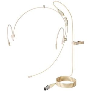 J K Pro Headset Hoofdgedragen Microfoon MIC-J 071S Compatibel met AKG Samson Draadloze Zender - Mini XLR 3Pin Connector
