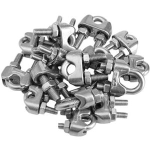 U-vormige schroeven, zadelklemmen 304 roestvrij staal M3 M5 staalkabelklem U-bout(M3-3pcs)