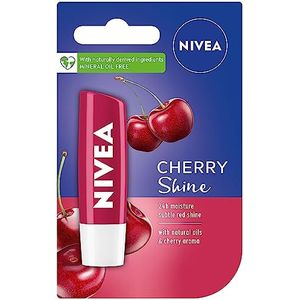 NIVEA Cherry Lip Care - Tinted Red for Beautiful, Moisturized Lips - .17 oz. Stick (Pack of 6)
