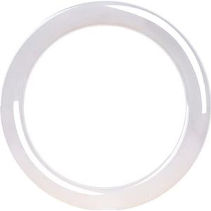 Witte Jade Bangle Armband Voor Vrouwen Natuurlijke Elegante Jadeite Bangle Good Luck Sieraden, Eén maat, Agaat