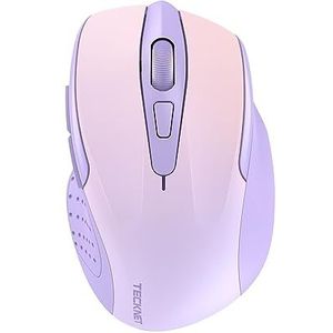 TECKNET Draadloze Muis, 2.4G Optische Muis 4000 DPI met 6 Instelbare Niveaus, Ergonomische Muis voor PC, Desktop/Laptop - Gemengde Kleuren