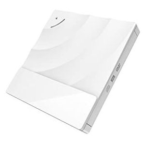 Reis-dvd-speler, Draagbare High-speed USB 3.0 CD DVD-RW Optische Drive Externe Slim Disk Reader Desktop PC Laptop Tablet Promotie Dvd-speler(White)