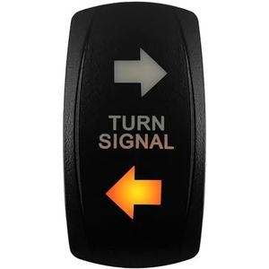 Motor Start Stop Knop‌ Raam Schakelaar‌ 12V-24V oranje led-tuimelschakelaar waterdicht 20A amberkleurig licht geschikt voor auto, boot, ATV, camper, motorhome, auto, machine(TURN-ON OFF ON)