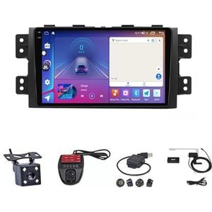 Android Double Din Car Stereo 9 Inch Touchscreen Autoradio Autotoebehoren Multimedia Stuurwielbediening met Navigatie Plug And Play Voor Kia Borrego Mohave 2008-2012 (Size : M700S 4G+WIFI 8G+128G)