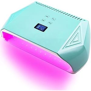 UV-nagellamp, 128 W LED UV Nail Lamp LED Nagel Droger Rood Licht Kralen Curing Polijsten Gel High Power Sneldrogend nail Art Lamp(Verde)