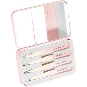 Professionele pincet voor gezichtsbehandelingen haar roestvrij staal precisies pincet voor ingegroeide haren wenkbrauw pincet mannen vrouwen