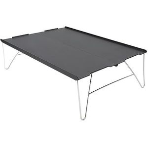 Kleine Campingtafel, Waterdicht en Gemakkelijk Schoon Te Maken Campingtafel, Opvouwbaar, Draagbaar, Zwart voor Familiebijeenkomsten Om Te Vissen