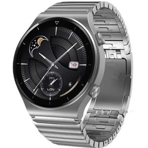 22mm roestvrijstalen horlogeband geschikt for Huawei Watch 4 GT2 3 pro 46mm band geschikt for samsung horloge 6 5 4 loop geschikt for seiko armband (Color : Silver-1, Size : For huawei gt 42 46)