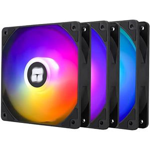 Thermalright TL-C12C-S X3 CPU-ventilator 120 mm, wit, ARGB, behuizingsventilator, 4-pins, PWM stille computerventilator met S-FDB lagers inbegrepen, tot 1550 tpm ventilator (3 stuks)