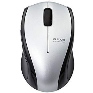 ELECOM -Japan Brand-Bluetooth 3.0 Draadloze Muis/Less Noise / 5 toetsen / Silver/M-BT16BBSSV