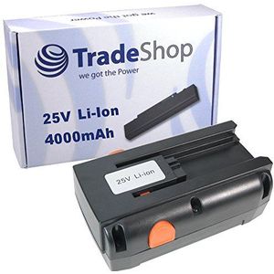 Trade-Shop Li-Ion batterij 25V / 4000mAh / 100Wh compatibel met Gardena kooimaaier vervangt 4025, 883801, 8838-U, 8838U, 8838-20, 08838-20, 8838-20, 8838-00.701.00
