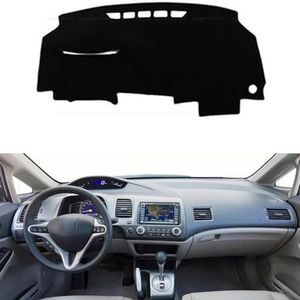 Antislipmat Dashboard Cover Pad Interieur, voor Civic 2006-2011, Dashboard Cover, Dash Cover Mat, Zwarte Dash Mat Dashboard Cover