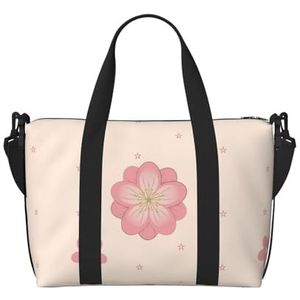 MYGANN Kleine Kersenbloesems Grote Capaciteit Waterdichte Handheld Crossbody Tas 41x15x29cm Voor Outdoor Activiteiten Reizen Vissen Jacht, Zwart, Eén maat