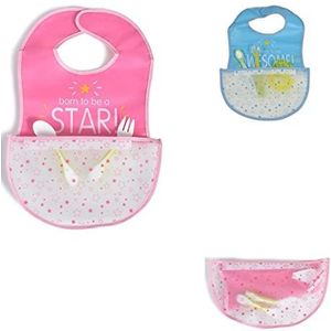 Cangaroo Babylatz Glam 1702, EVA-materiaal, klittenbandsluiting, opvangzak, kleur: roze