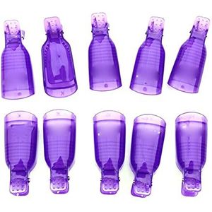 ANGGREK Nagellakverwijderaarclips, 10 stuks, nagel-uv-gellak-verwijderaar, drink de kap, nail art, cleaner, wrap manicure-gereedschap voor de salon