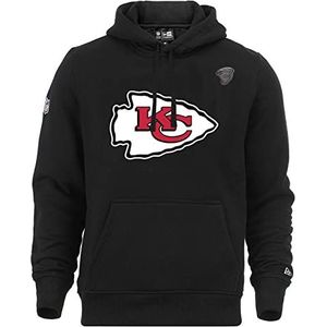 New Era Kansas City Chiefs NFL Bekleidung Kapuzenpullover Hoody Fanartikel schwarz mit CapSpin Pin - XL