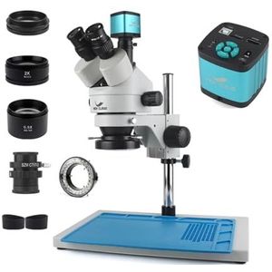 PCB Solderen Reparatie Lab Industriële 3.5-90X Simul-focal Trinoculaire Stereo Microscoop 4K 48MP 55MP USB Digitale VGA HDMI Camera(4K 48MP)