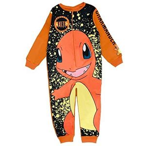 Pokémon-onesie voor jongens, leeftijd 4-12 jaar, oranje, 5-6 Jaar