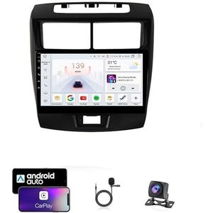 9 Inch Autoradio Compatibel voor Toyota Avensis 2010-2018 met GPS Navigatie CarPlay Android Auto Acht-Core 4G Bluetooth WiFi MirrorLink Stuurwiel Afstandsbediening(T4 8 Core 4G+Wifi 4G+64G)