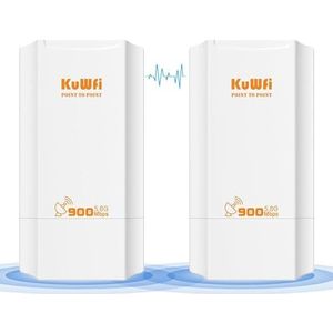 KuWFi - CPE131 - Outdoor Wireless WiFi Bridge - 900Mbps - Point-to-Point WiFi Bridge