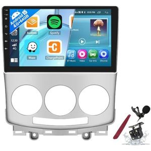 Android 15 autoradio voor M-azda 5 (2007-2010) 9 inch 2K touchscreen Android hoofdunit multimedia speler met Carplay, GPS-navigatie, Bluetooth 5G, WiFi, DSP en stuurwielbediening,Y1