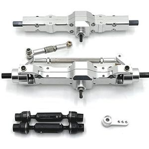 WPL1/10 C74 1/16 afstandsbediening auto onderdelen metalen upgrade voor- en achteras aandrijfas Upgrade Onderdelen accessoires(Silver)