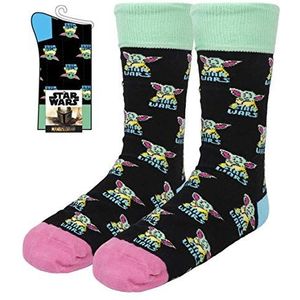 CERDÁ LIFE'S LITTLE MOMENTS Dames sokken Baby Yoda Star Wars, officiële licentie Disney, meerkleurig, standaard, 50 hojas