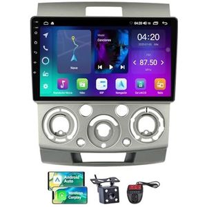 Android 13 Autoradio 9 Duim Touch Display Voor Mazda BT-50 J97M 2006-2011 Met Draadloze Carplay Android Auto/4G WiFi/FM RDS DAB+/Buletooth 5.0/Bediening op het stuur + Camera en DVR(NF-2)