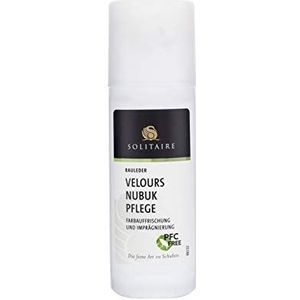 Solitaire Velours Nubuk verzorging 75 ml voor verzorging en impregnatie voor suède, nubuck en suède en textiel in verschillende kleuren, beige-taupe, 75 ml