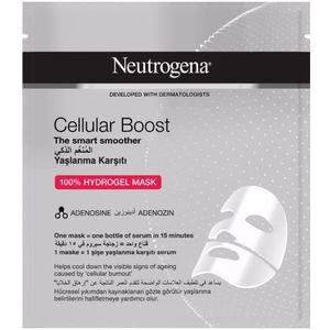 Neutrogena Hydrogelmaskers, 3 maskers voor huidverzorging, anti-aging en contouren van de ogen, reinigend, verzorgend, rustgevend