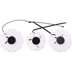 Koelventilator vervangen voor COLORFUL voor GeForce RTX 3080 3070 3060 Ti iGame Ultra OC White RTX3080 RTX3070 grafische kaart(White 3-Fan)