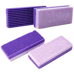 Jojomino 4 Stks Voet Puimsteen Spons Steen Pedicure Voor Voet Eelt Exfolië Harde Huid Verwijde Pedicure Scrubber
