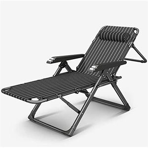 GEIRONV Gardenloungers, strandpatiocamping Recliners Massage armleuning verstelbare stoel Ademend synthetische stof vouwste zonnebed Fauteuils