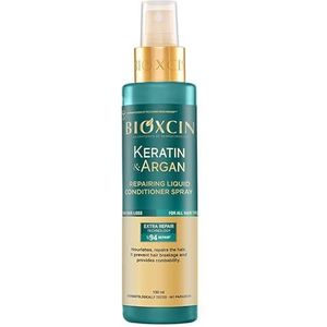 Bioxcin Keratine & Argan Leave-In Conditioner Spray 150 ml - voor diepwerkende reparatie en glans - anti-kroes en anti-splijten - alle haartypes
