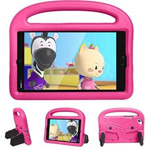 Tablet PC-hoes Tablet Case Compatible with Huawei M3 / T3 / T8 Lite 8.0 Silicon Case Compatible with Kids, Compatible with Kinderen Schokbestendige Lichtgewicht Dropbestendige Stand Tablet Case, met H