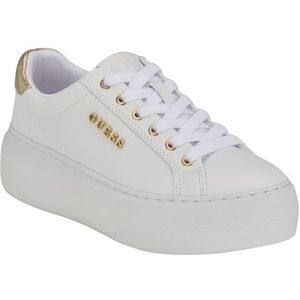 GUESS Amera Sneaker voor dames, Wit Goud 142, 37.5 EU