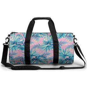 Tropische exotische palmbladeren draagbare sporttas voor vrouwen en mannen reizen plunjezak voor sport print gymbag grappige yoga tas