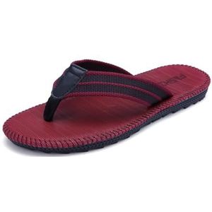 Slippers, Lichtgewicht slippers for heren en dames - Zomerstrand- en buitensandalen,voor dames en heren(Red,47 EU)