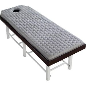 Schoonheidssalon Bed Matras Lash Bed Topper Massage Tafel Matras Met Breath Hole Velvet Dicken Spa Bed Geheugenschuim Matraskussen Cover Vierkant/Rond/Trapeziumvormige Hoofd,5cm,R 70x185cm