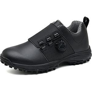 Waterdichte Golf Schoenen Mannen Comfortabele Golf Sneakers Outdoor Maat 39-45 Wandelen Schoeisel Anti Slip Atletische Sneakers, Zwart, 42 EU