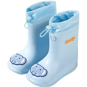Regenschoenen for jongens en meisjes, regenlaarzen, waterdichte schoenen, antislip regenlaarzen(Color:Blue,Size:Size 19/19CM)