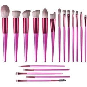 Multifunctionele Make-upborstel Make-up Kwastenset 14 Stuks For Foundation Poeder Concealer Oogschaduw Kwast Oogmake-up Kwasten voor Dames
