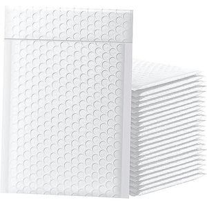 Gewatteerde enveloppen 50 packs bubble mailers zwarte verpakkingszakken voor relatiegeschenken enveloppen sieraden pakket ritssluiting zak anti-extrusie waterdichte bubbelverzendingen (kleur: 50 stuks