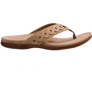 Spenco Tierra Flipflop voor dames, lichtbruin, 38 EU