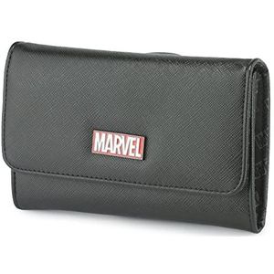 Marvel Brand Metal Emblem Fold Over Saffiano Wallet