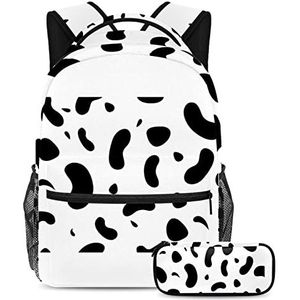 Panda Universe World Rugzak met Etui, 2 Stks Kid Schooltas Set voor Jongens Meisjes Tieners, Travel Book Bag voor Studenten, Veelkleurig #05, B：29.4x20x40cm P：19x7.5x3.8cm, Rugzakken