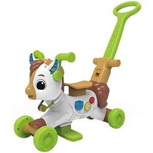 VTech ESP 80-519167 Babypaard fiets en joggen, 4-in-1 loophulp voor baby's + 12 maanden, Spaanse versie, meerkleurig, uniek