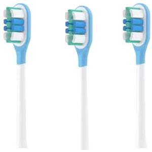 3 stuks | reserveborstels voor elektrische tandenborstel Laifen Wave LFTB01-P LFTB01-A LFTB01-S - groen/blauw