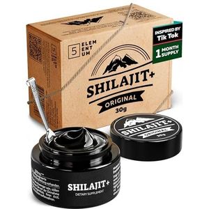 Shilajit Original Himalaya 30 g – 87+ mineralen en hoge dosis 85% fulvinezuur - 60 dagen voorraad